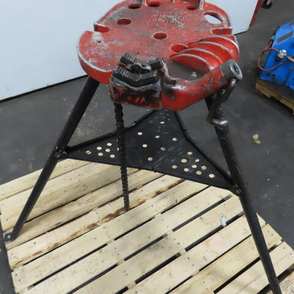 Ridgid No. 460 Tristand Portable Pipe Chain Vise 1/85" To 6" W/ Folding Legs