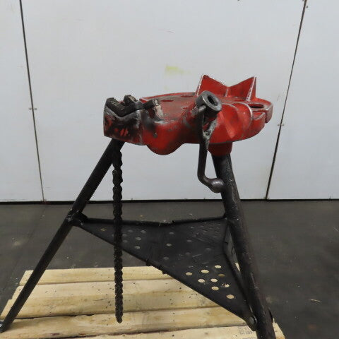 Ridgid No. 460 Tristand Portable Pipe Chain Vise 1/85" To 6" W/ Folding Legs