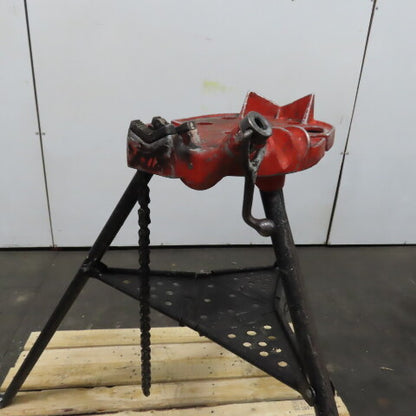 Ridgid No. 460 Tristand Portable Pipe Chain Vise 1/85" To 6" W/ Folding Legs