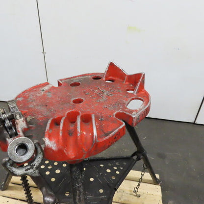 Ridgid No. 460 Tristand Portable Pipe Chain Vise 1/85" To 6" W/ Folding Legs