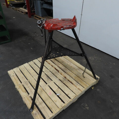 Ridgid No. 460 Tristand Portable Pipe Chain Vise 1/85" To 6" W/ Folding Legs