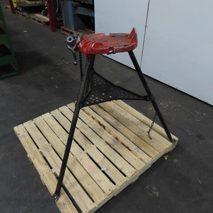 Ridgid No. 460 Tristand Portable Pipe Chain Vise 1/85" To 6" W/ Folding Legs