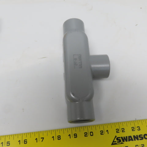 Killark OT-3 Conduit T Body Aluminum 1" Thread No Cover Lot of 5