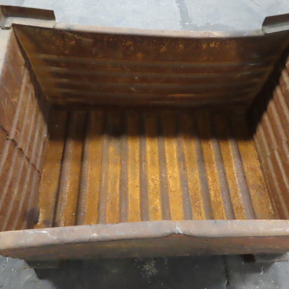 48" x 32" x 24" Heavy Duty Steel Stackable Bulk Container Tub Bin 150 USG Lot/2