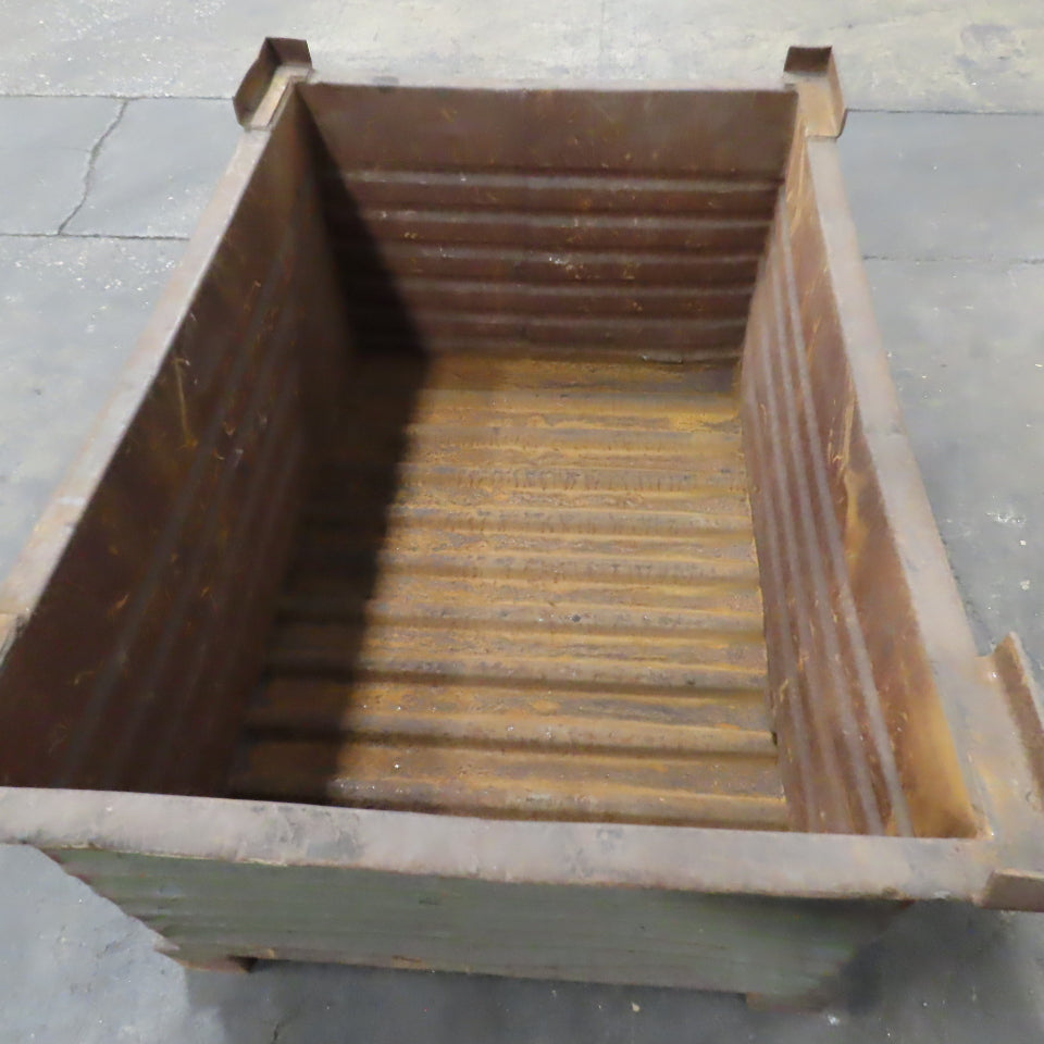 48" x 32" x 24" Heavy Duty Steel Stackable Bulk Container Tub Bin 150 USG Lot/2