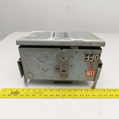 General Electric DFPG362 60A 600V 3 Pole Fused Flex-A-Plug Bus Plug Disconnect