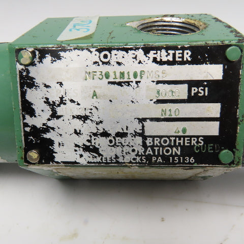 Schroeder NF301N10PMS5 3000PSI Hydraulic Filter 3/4" NPT