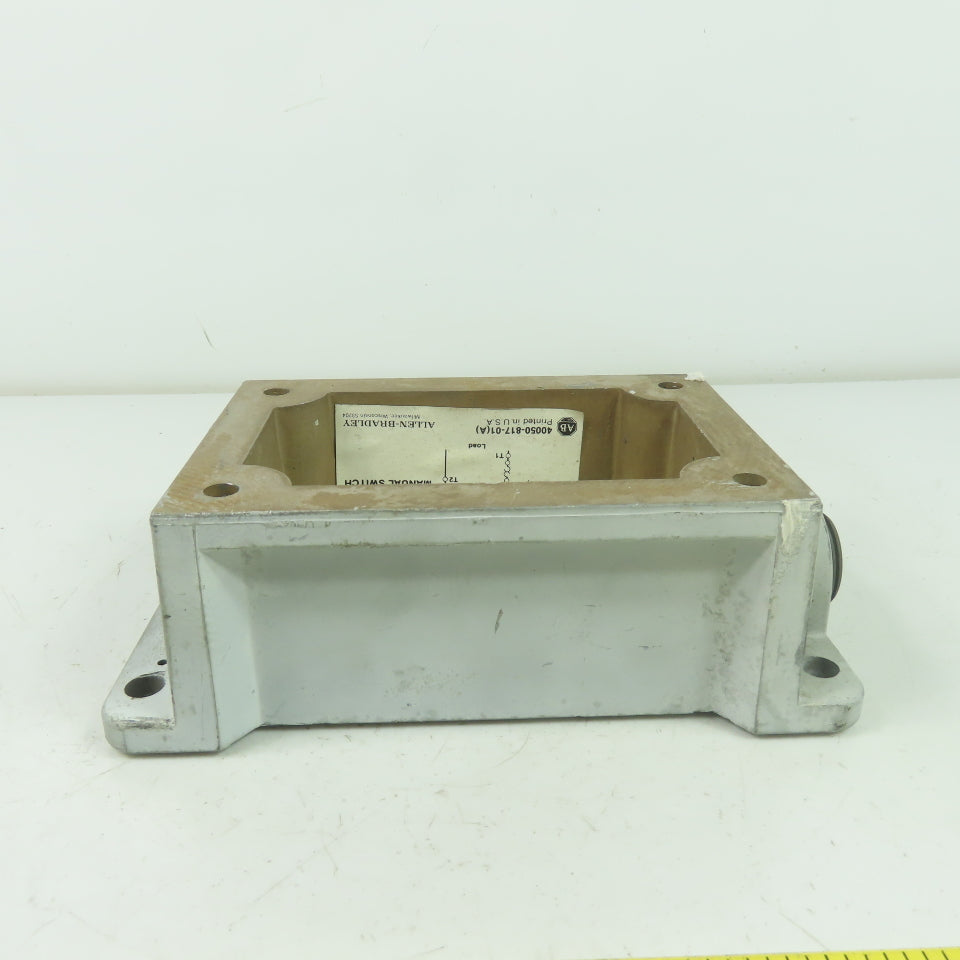 Allen Bradley 40050-817-01(A) Bulletin 600 Manual Switch Enclosure Box only