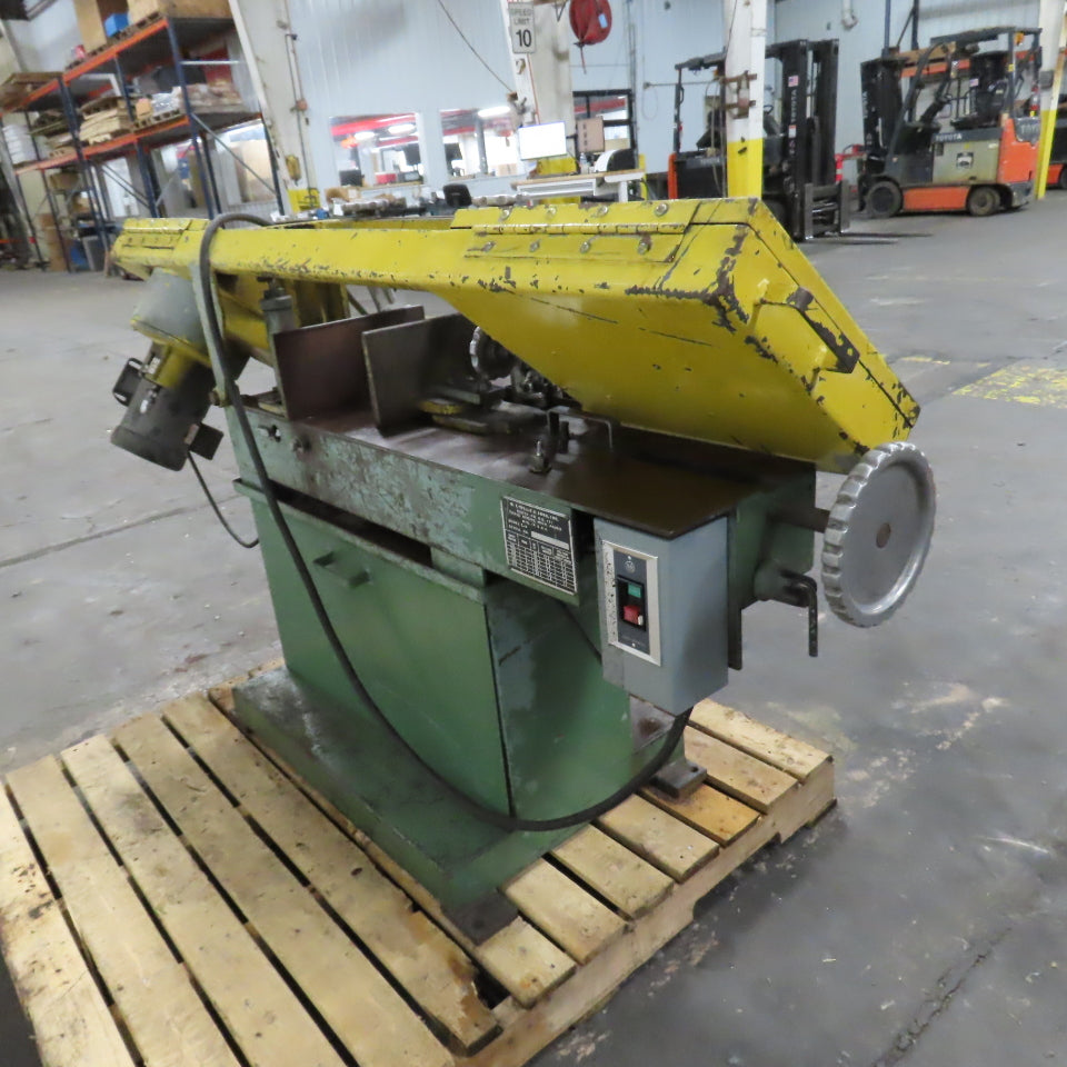 W.F. Wells & Sons L-9 3/4HP 9 x 14" Horizontal Metal Bandsaw 60-287 FPM 3PH