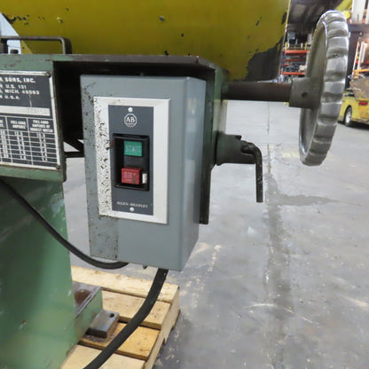 W.F. Wells & Sons L-9 3/4HP 9 x 14" Horizontal Metal Bandsaw 60-287 FPM 3PH