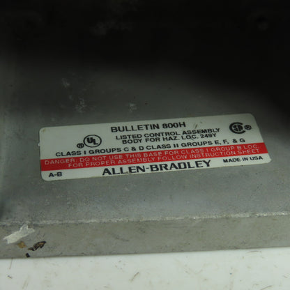 Allen Bradley 800H-1HVX7M2 Series X Bulletin 800H Heavy Duty Enclosure Box
