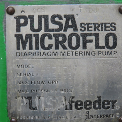 Pulsafeeder L5-S-APR 230/460V 1/2Hp Diaphragm Metering Pump & Conoflow Actuator