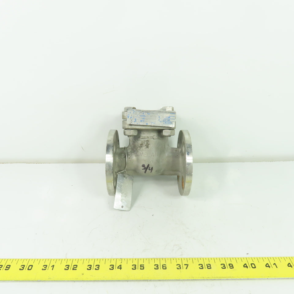 Velan F04-0114C-13SX 3/4" Swing Check Valve CF8M 275PSI