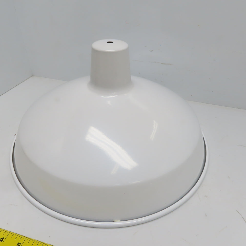 Tropical Lighting Light Fixture W/16"DiameterWhite Metal Lamp Shade