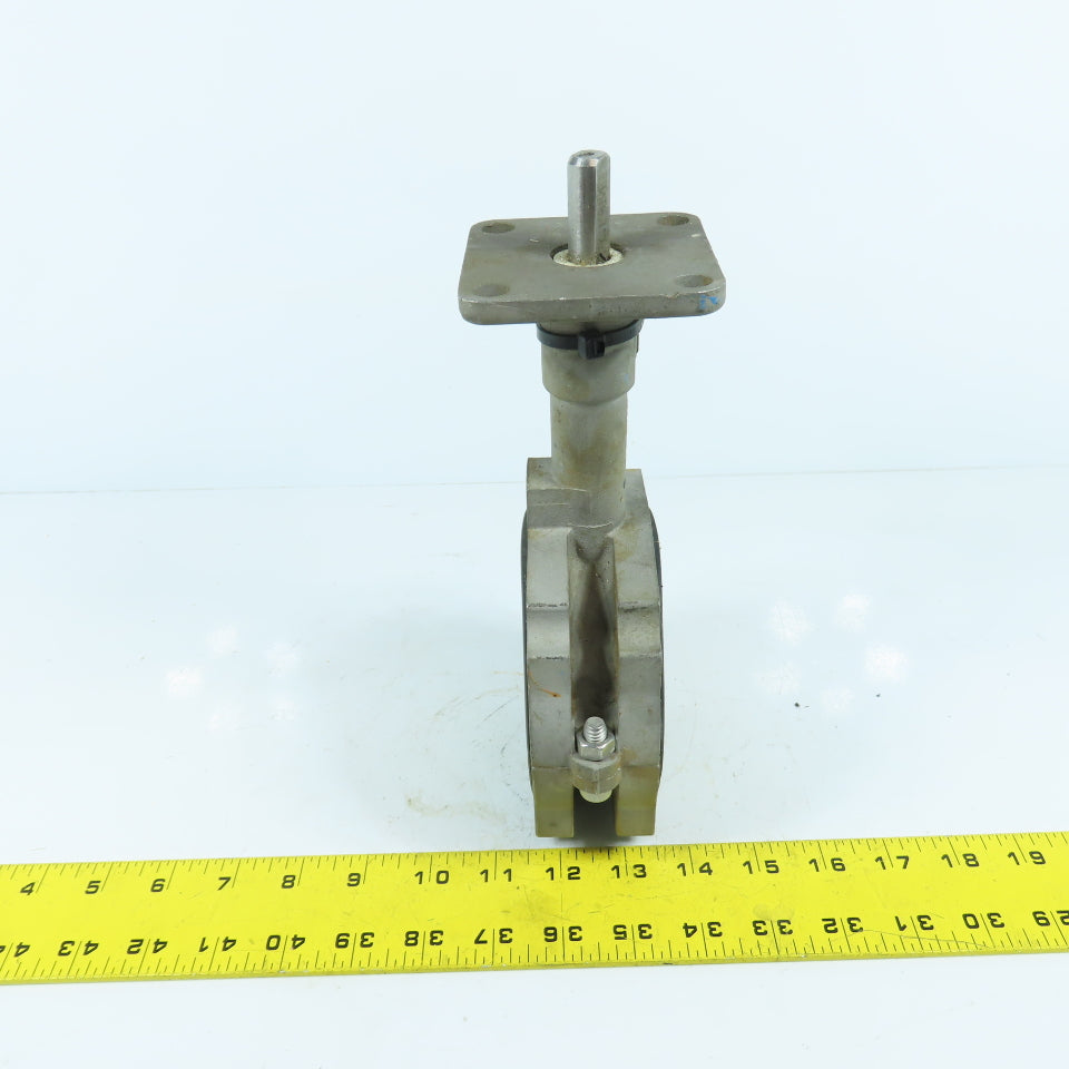 Keystone 3" 316SS Stainless Steel Butterfly Gate Valve Body Only 150PSI Max