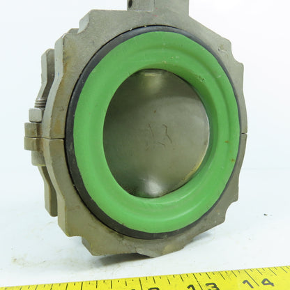 Keystone 3" 316SS Stainless Steel Butterfly Gate Valve Body Only 150PSI Max