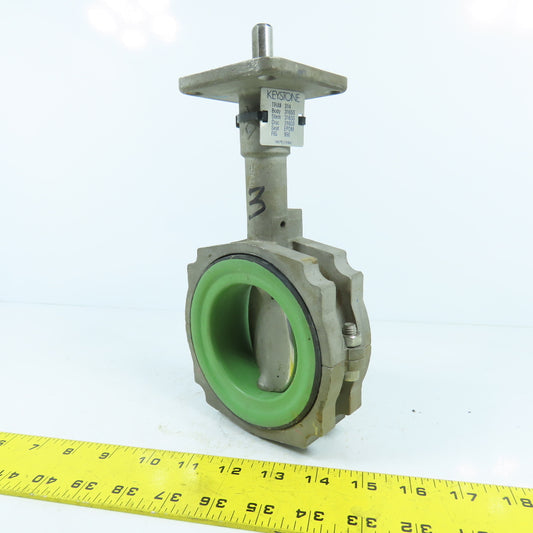 Keystone 3" 316SS Stainless Steel Butterfly Gate Valve Body Only 150PSI Max