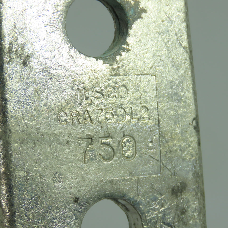 Ilsco CRA750L2 No. 17 2-Hole Long Barrel Compression Lug Lot Of 2