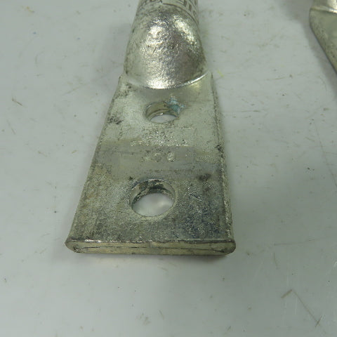 Ilsco CRA750L2 No. 17 2-Hole Long Barrel Compression Lug Lot Of 2