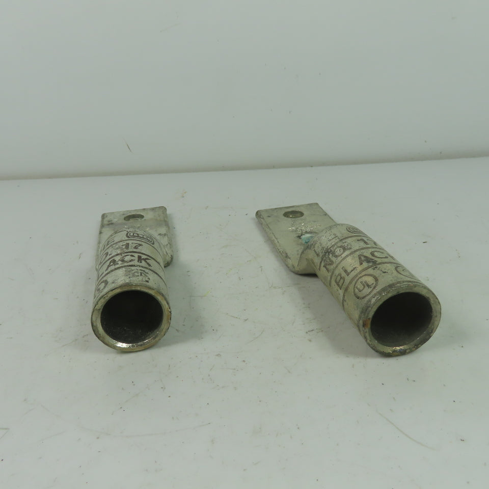 Ilsco CRA750L2 No. 17 2-Hole Long Barrel Compression Lug Lot Of 2