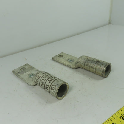 Ilsco CRA750L2 No. 17 2-Hole Long Barrel Compression Lug Lot Of 2