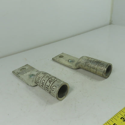 Ilsco CRA750L2 No. 17 2-Hole Long Barrel Compression Lug Lot Of 2