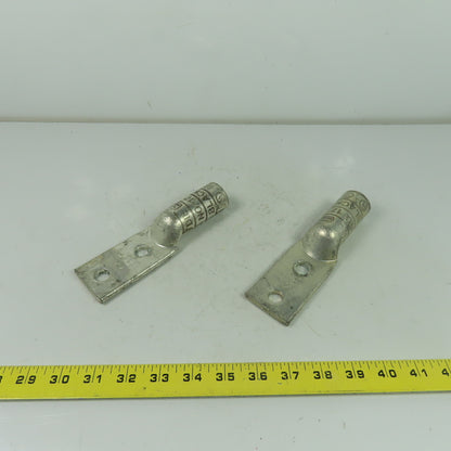 Ilsco CRA750L2 No. 17 2-Hole Long Barrel Compression Lug Lot Of 2