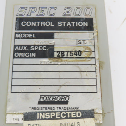 Foxboro 230SF-G Spec 200 Control Station 0-150 Scale