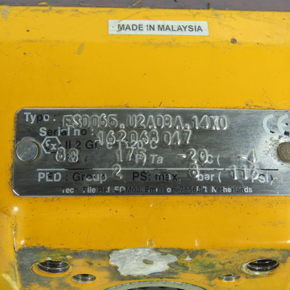 El-O-Matic ES0065.U2A03A.14K0 Pneumatic Valve Actuator 116PSI