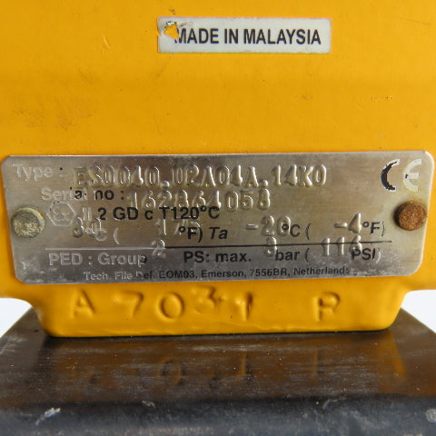 El-O-Matic ES0040.U2A04A.14K0 Pneumatic Valve Actuator 116PSI W/Controller