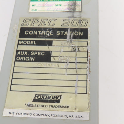 Foxboro 230SM-G Spec 200 Control Station 0-2000 Scale