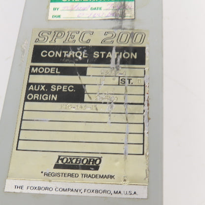 Foxboro 230SM-G Spec 200 Control Station 0-2000 Scale