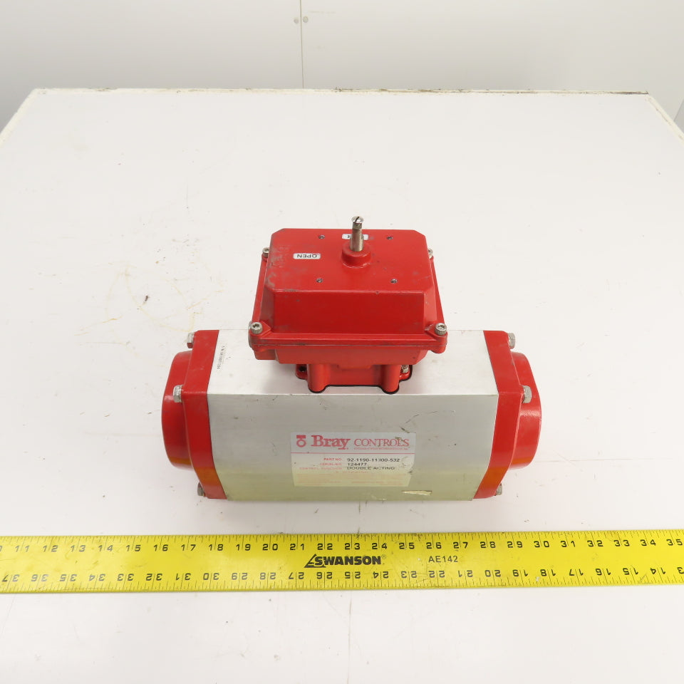 Bray 92-1190-11300-532 Double Acting Pneumatic Valve Actuator 50-0406-12610-532