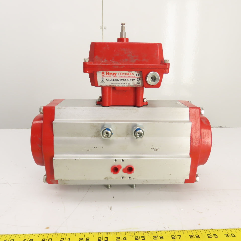 Bray 92-1190-11300-532 Double Acting Pneumatic Valve Actuator 50-0406-12610-532