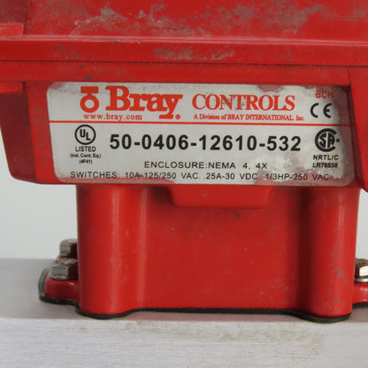 Bray 92-1190-11300-532 Double Acting Pneumatic Valve Actuator 50-0406-12610-532