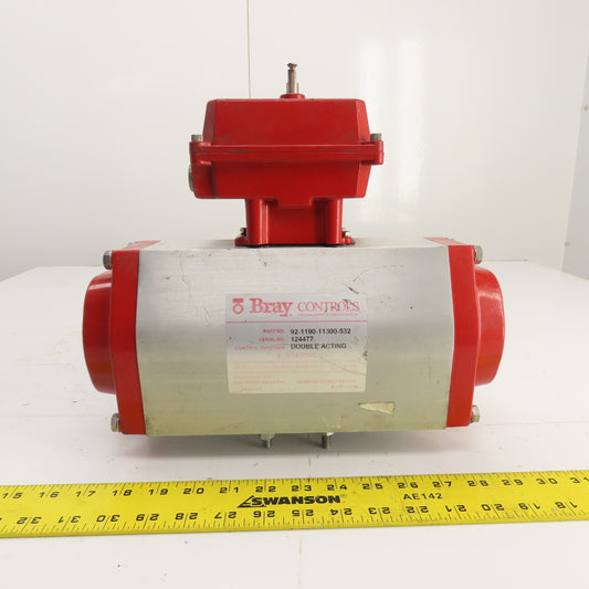 Bray 92-1190-11300-532 Double Acting Pneumatic Valve Actuator 50-0406-12610-532