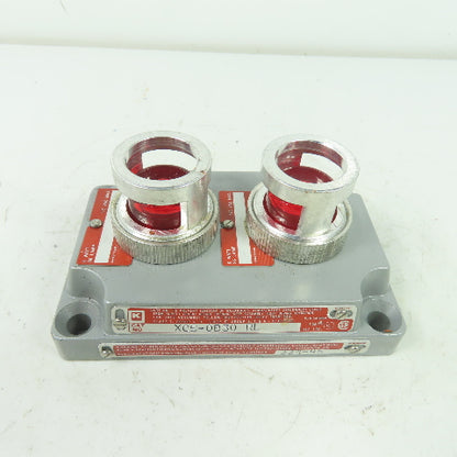 Crouse-Hinds XCS-0B30 RL Hazardous Location Double Red Pilot Light Cover