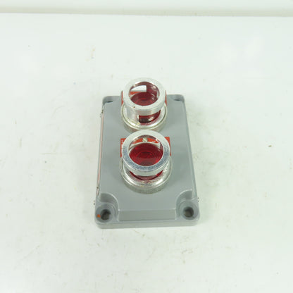 Crouse-Hinds XCS-0B30 RL Hazardous Location Double Red Pilot Light Cover