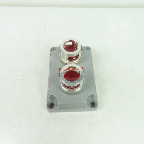 Crouse-Hinds XCS-0B30 RL Hazardous Location Double Red Pilot Light Cover