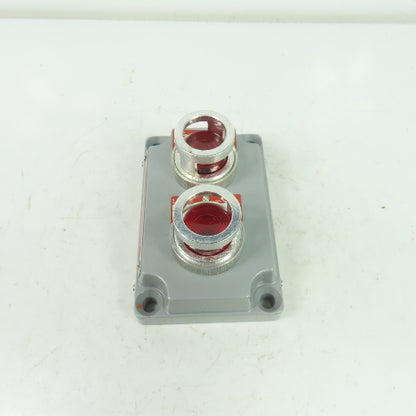 Crouse-Hinds XCS-0B30 RL Hazardous Location Double Red Pilot Light Cover