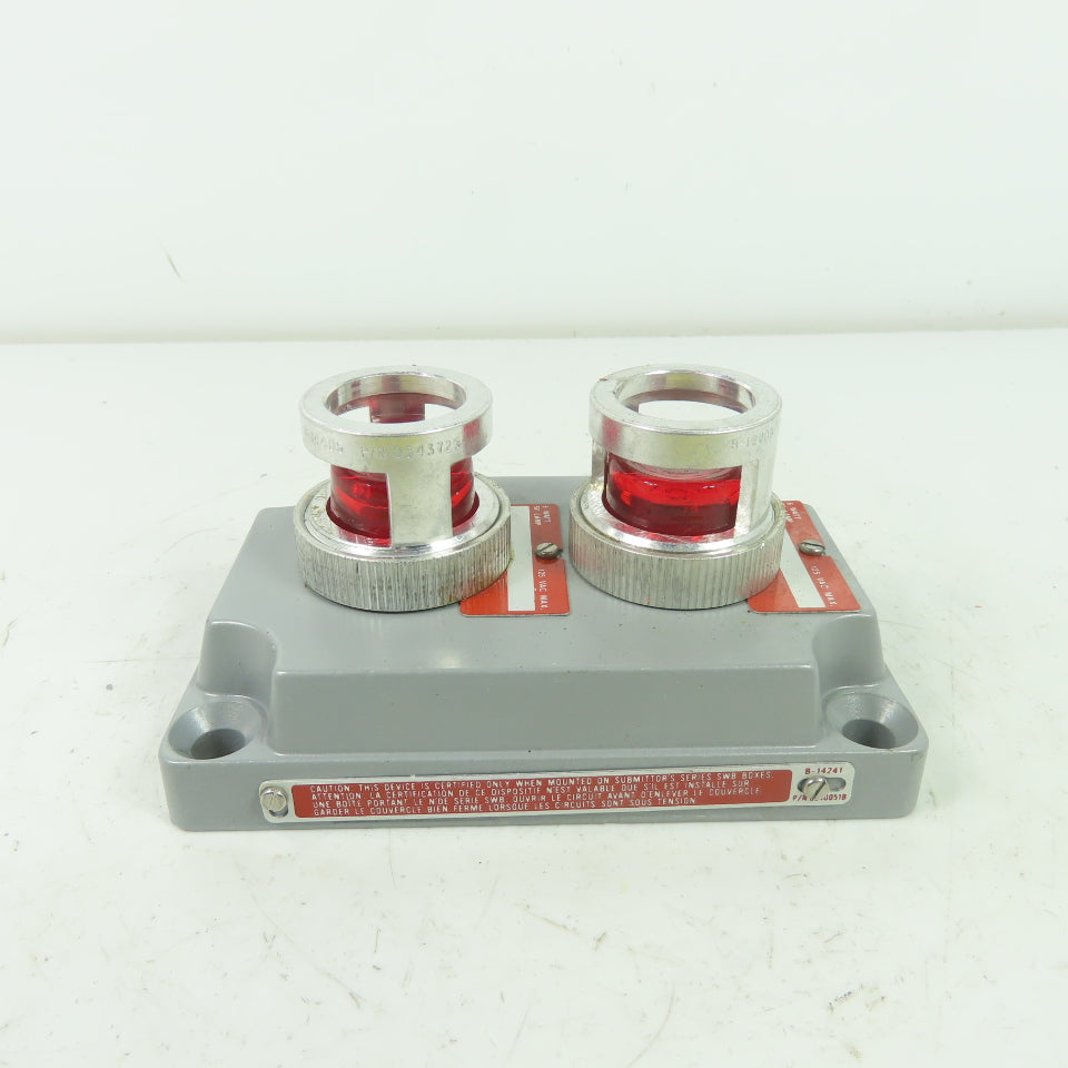 Crouse-Hinds XCS-0B30 RL Hazardous Location Double Red Pilot Light Cover