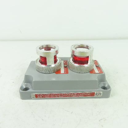 Crouse-Hinds XCS-0B30 RL Hazardous Location Double Red Pilot Light Cover