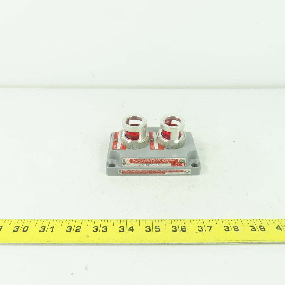Crouse-Hinds XCS-0B30 RL Hazardous Location Double Red Pilot Light Cover