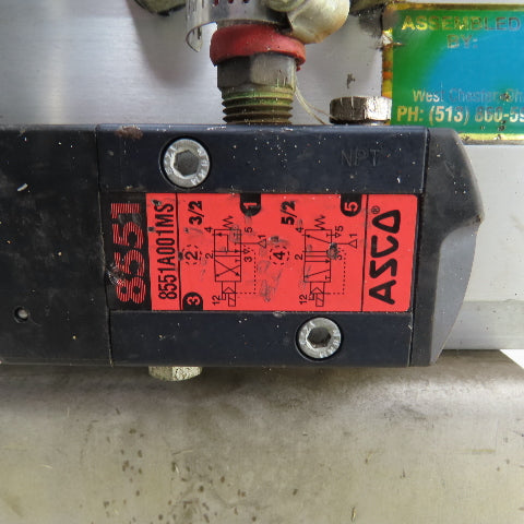 FlowTek 93-1184-113A0-532 Double Acting Pneumatic Valve Actuator W/ 8551A001MS