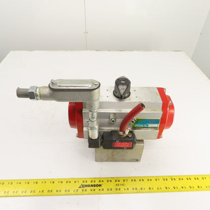 FlowTek 93-1184-113A0-532 Double Acting Pneumatic Valve Actuator W/ 8551A001MS
