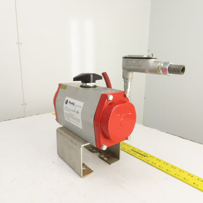 FlowTek 93-1184-113A0-532 Double Acting Pneumatic Valve Actuator W/ 8551A001MS
