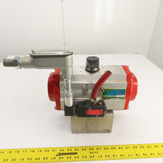 FlowTek 93-1184-113A0-532 Double Acting Pneumatic Valve Actuator W/ 8551A001MS