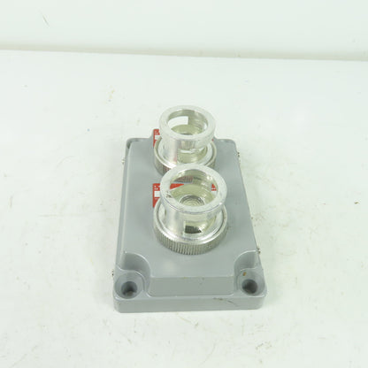 Crouse-Hinds XCS-0B30 CL Hazardous Location Double Clear Pilot Light Cover