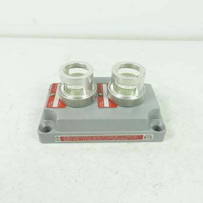 Crouse-Hinds XCS-0B30 CL Hazardous Location Double Clear Pilot Light Cover
