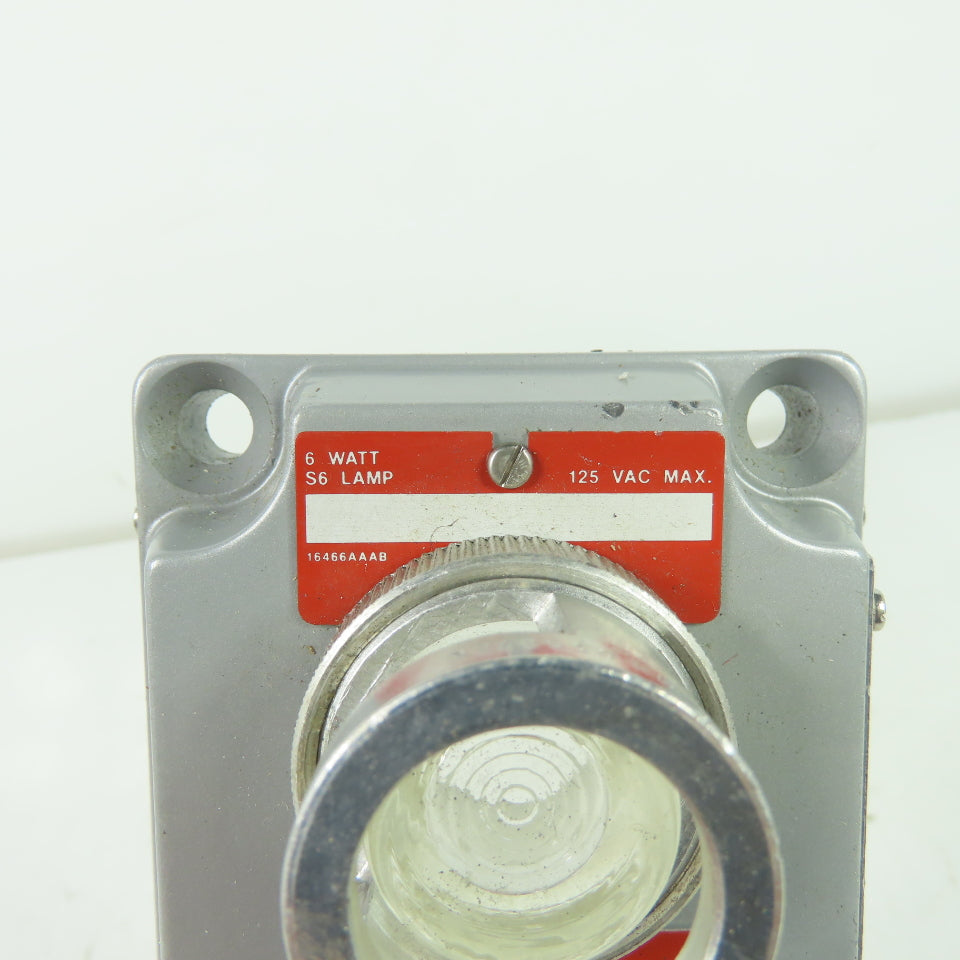 Crouse-Hinds XCS-0B30 CL Hazardous Location Double Clear Pilot Light Cover